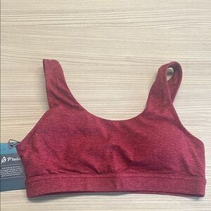 P'tula Deep Red Formation Sports Bra - M